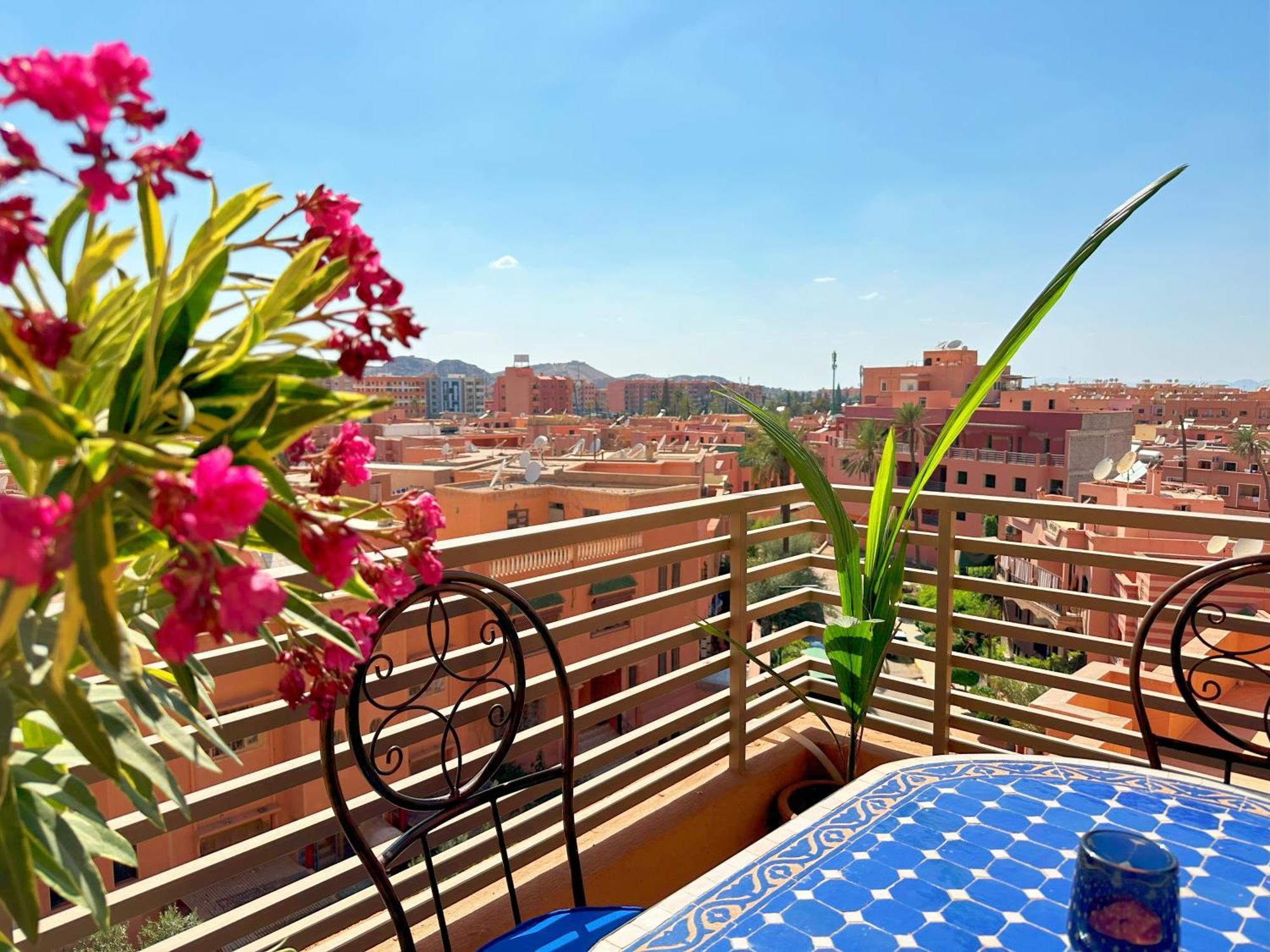 Appart Majorelle Terrasse Wifi Centre Ville 마라케시 외부 사진